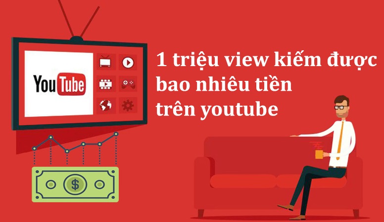 1 triệu view youtube kiếm được bao nhiêu tiền