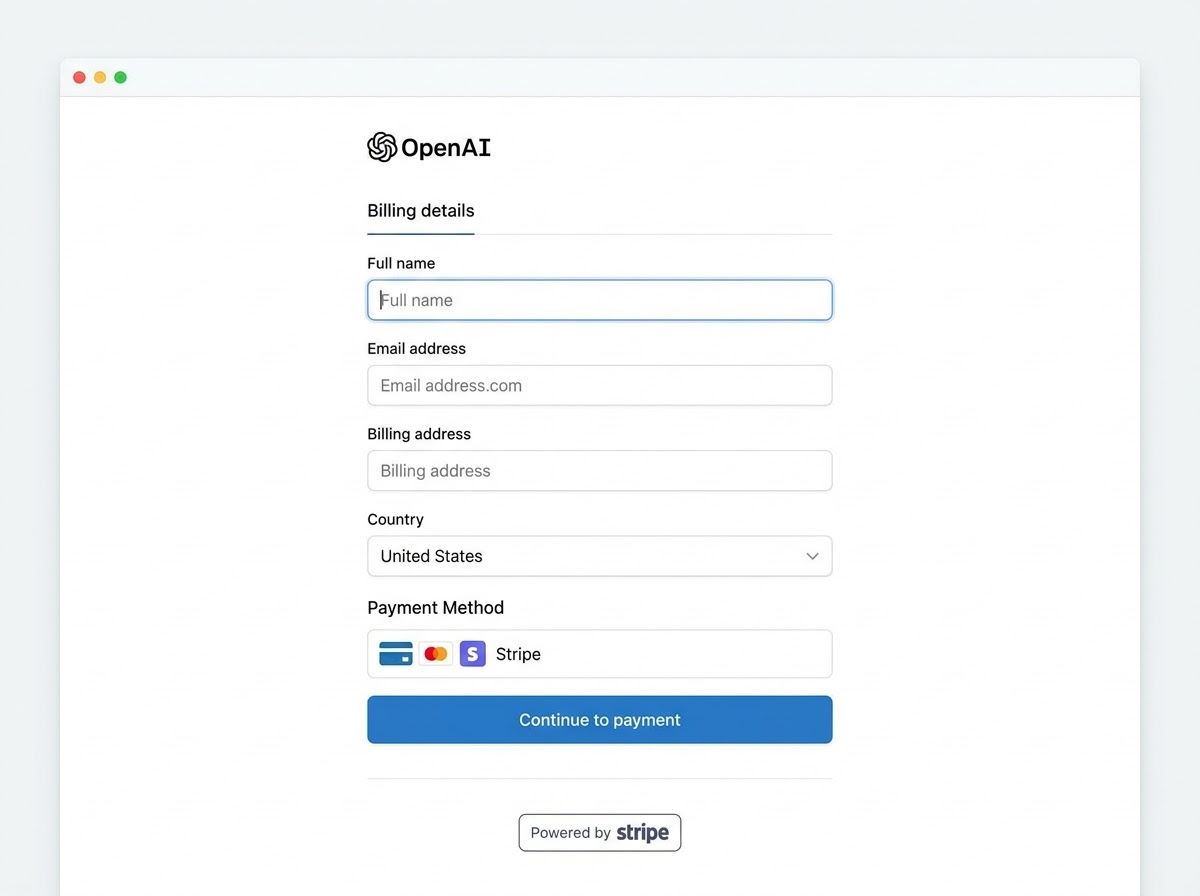 OpenAI billing details interface 202609071151